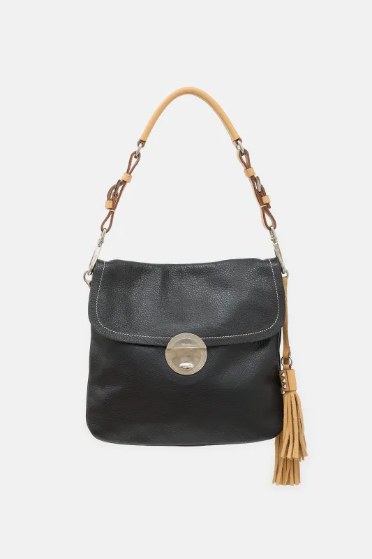 2004 Leather Tassel Shoulder Bag made by Prada