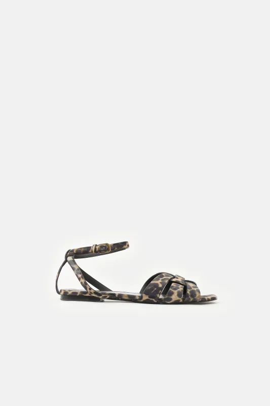 Suede Printed Tribute Sandal made by Yves Saint Laurent