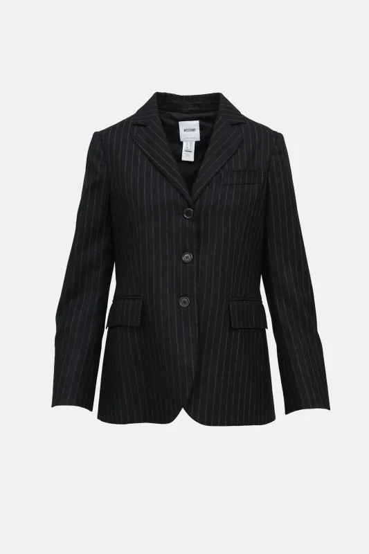 Pinstripe Wool Blazer made by Moschino