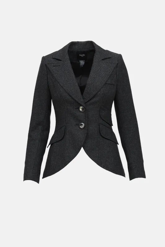 Wool Single Breasted Blazer made by Smythe