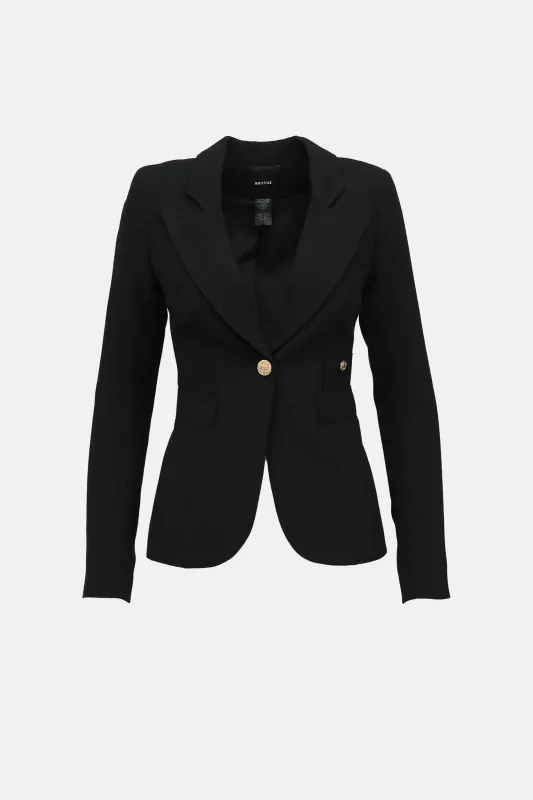Wool Single Button Blazer made by Smythe