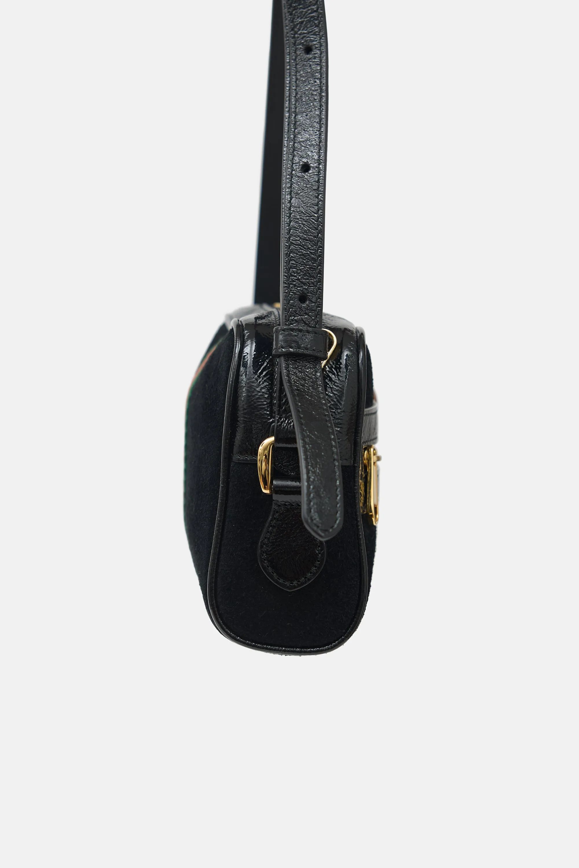 Suede & Patent GG Web Bag sold by VSP Consignment product image thumbnail 5