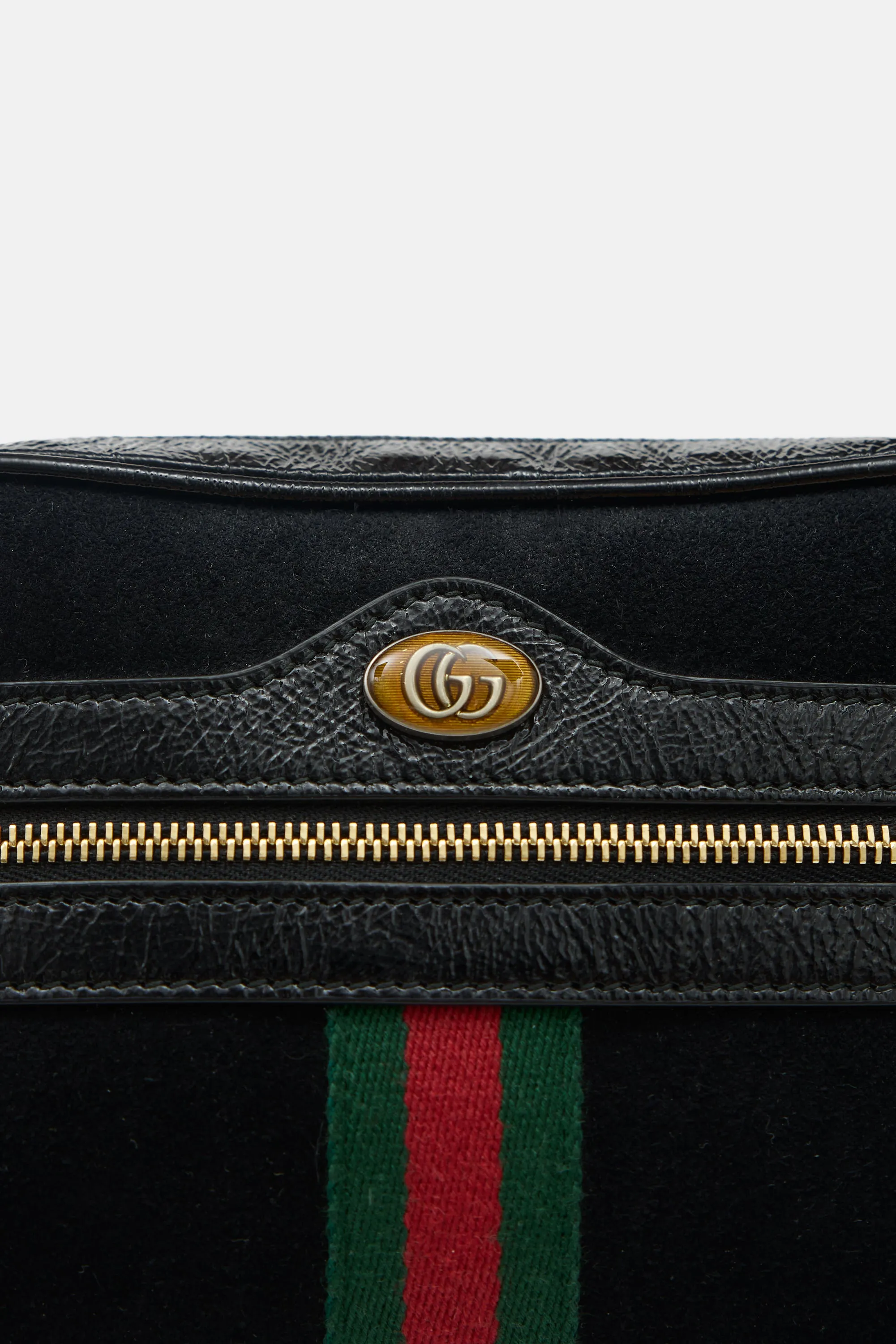 Suede & Patent GG Web Bag sold by VSP Consignment product image thumbnail 2