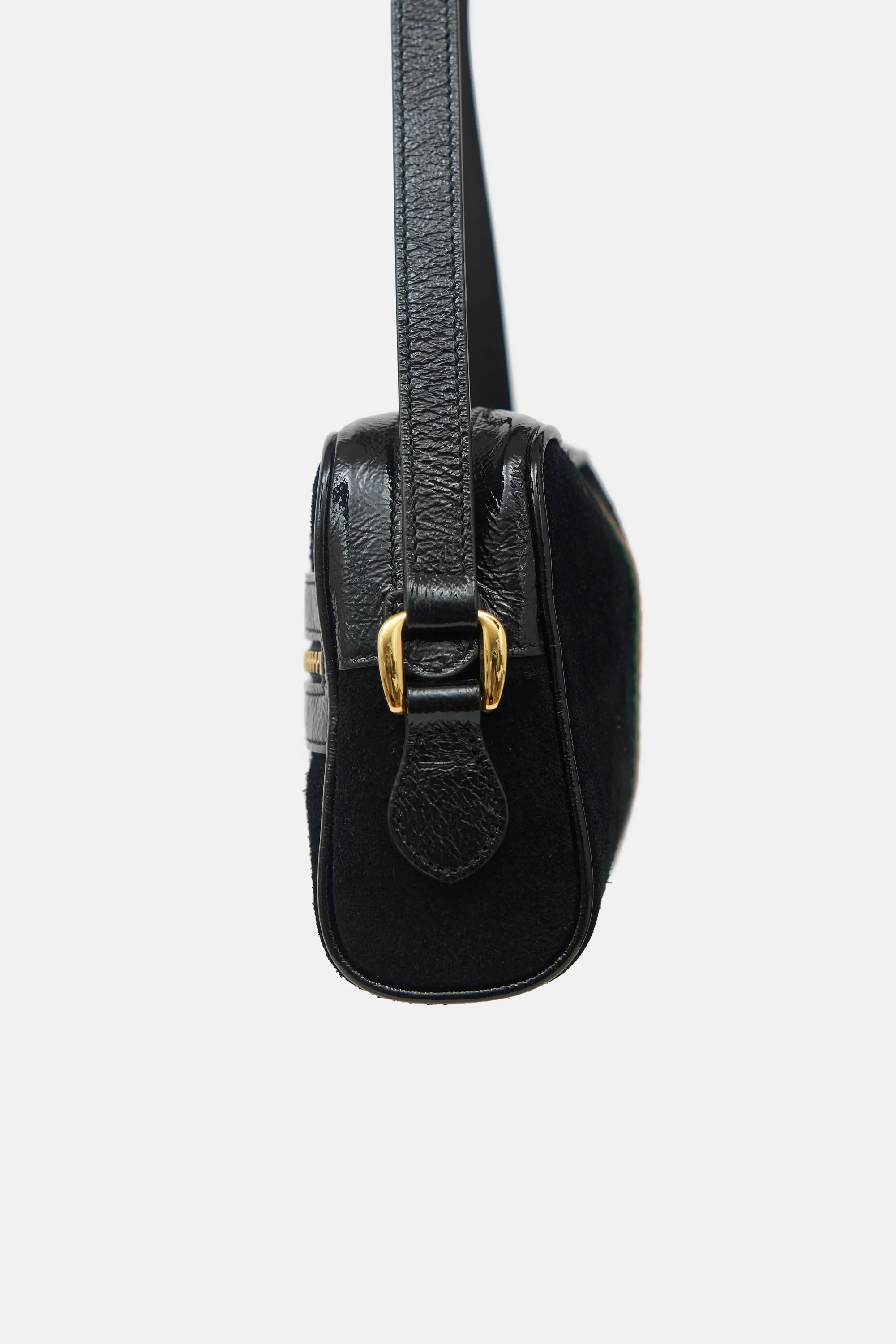 Suede & Patent GG Web Bag sold by VSP Consignment product image thumbnail 4