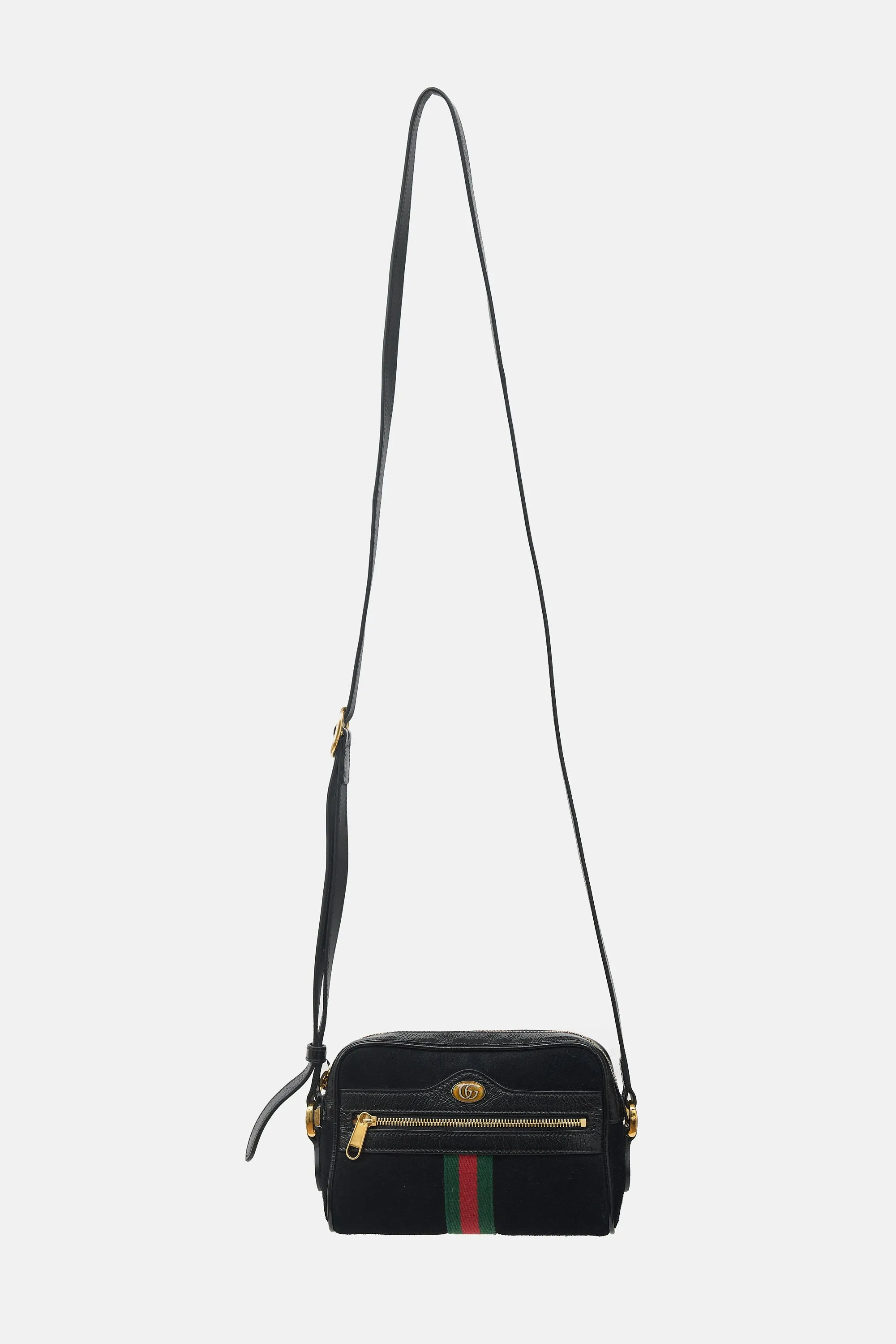 Suede & Patent GG Web Bag sold by VSP Consignment
