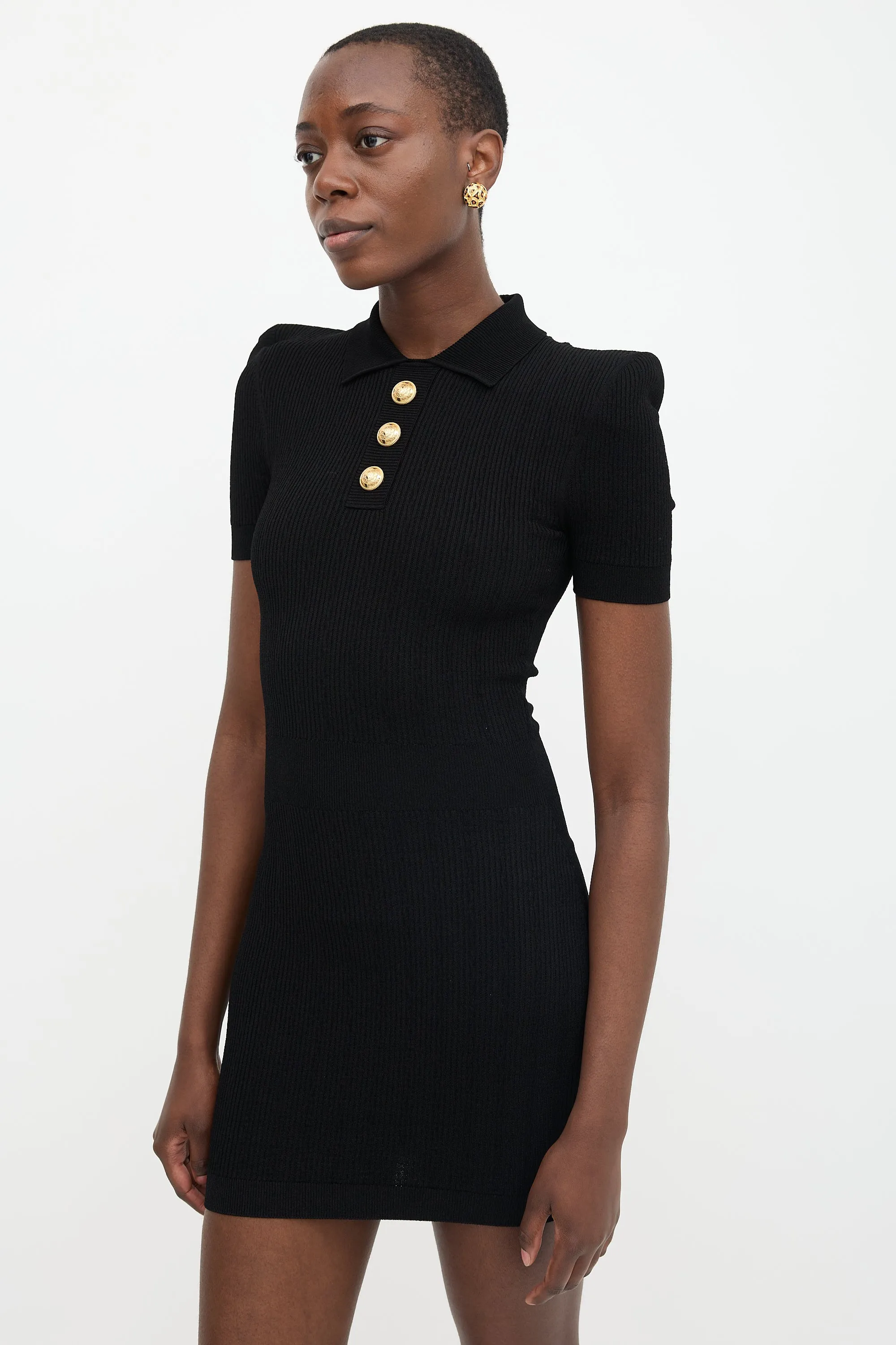 Ribbed Knit Polo Dress sold by VSP Consignment product image thumbnail 3