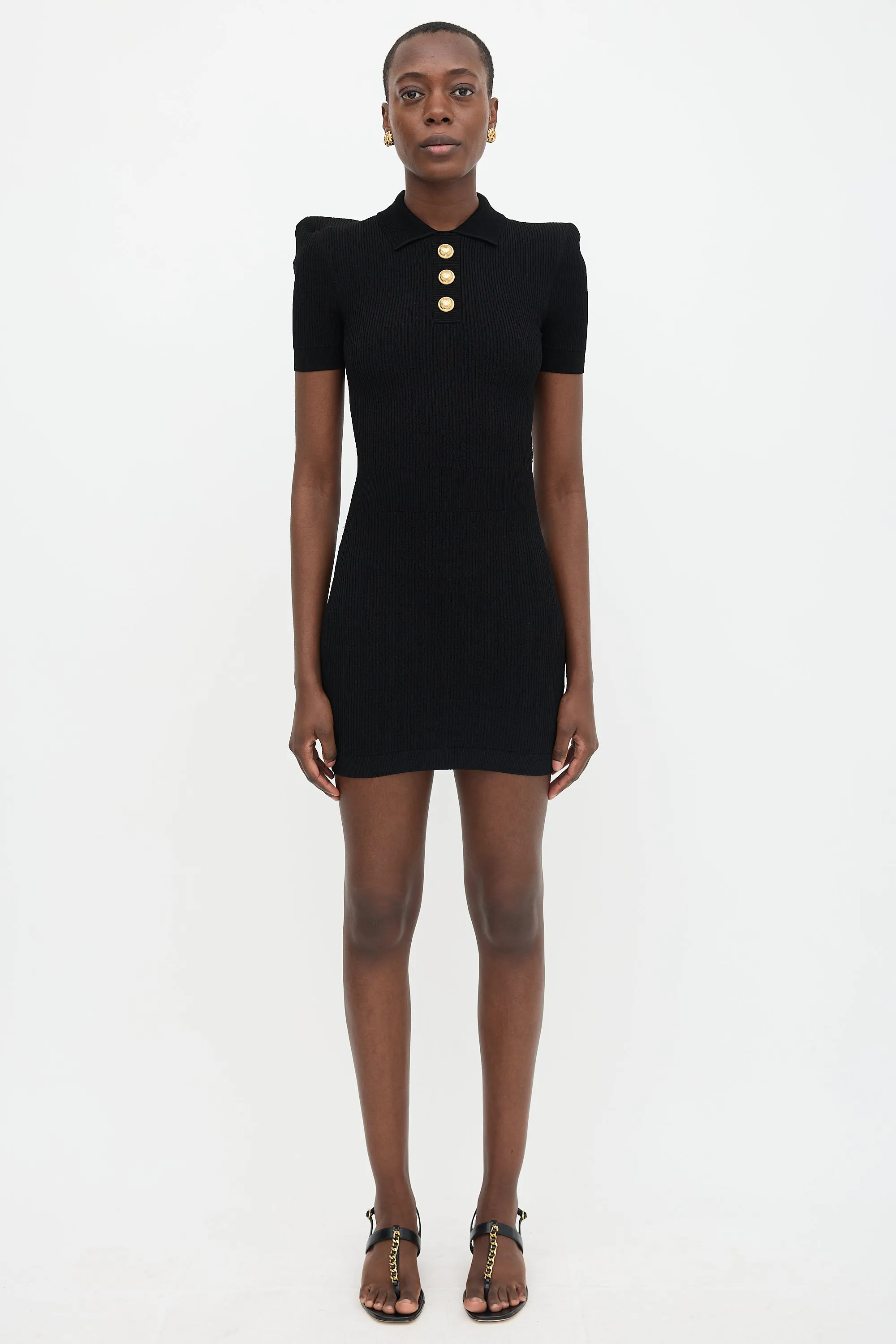 Ribbed Knit Polo Dress sold by VSP Consignment product image thumbnail 2