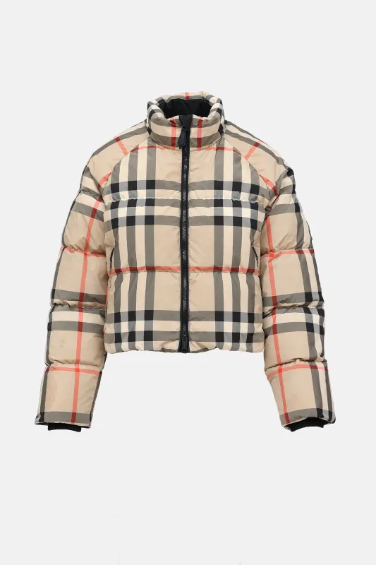 Check Puffer Jacket made by Burberry
