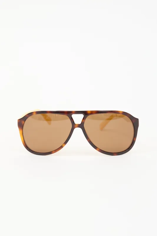 4169 Marbled Aviator Sunglasses made by Dolce & Gabanna