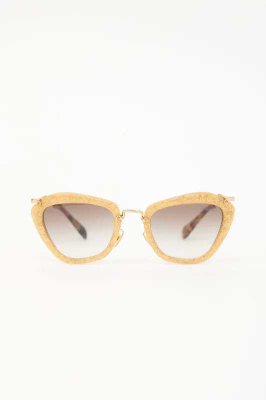 SMU10N Glitter Geometric Sunglasses made by Miu Miu