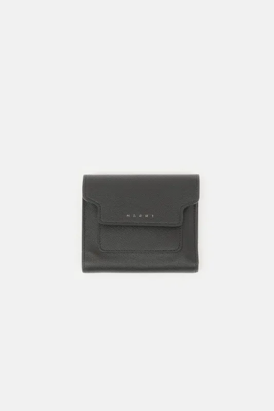Saffiano Leather Trifold Wallet made by Marni