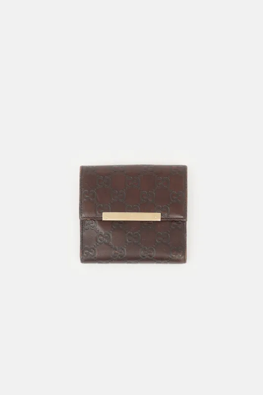 Leather Guccissima Wallet made by Gucci
