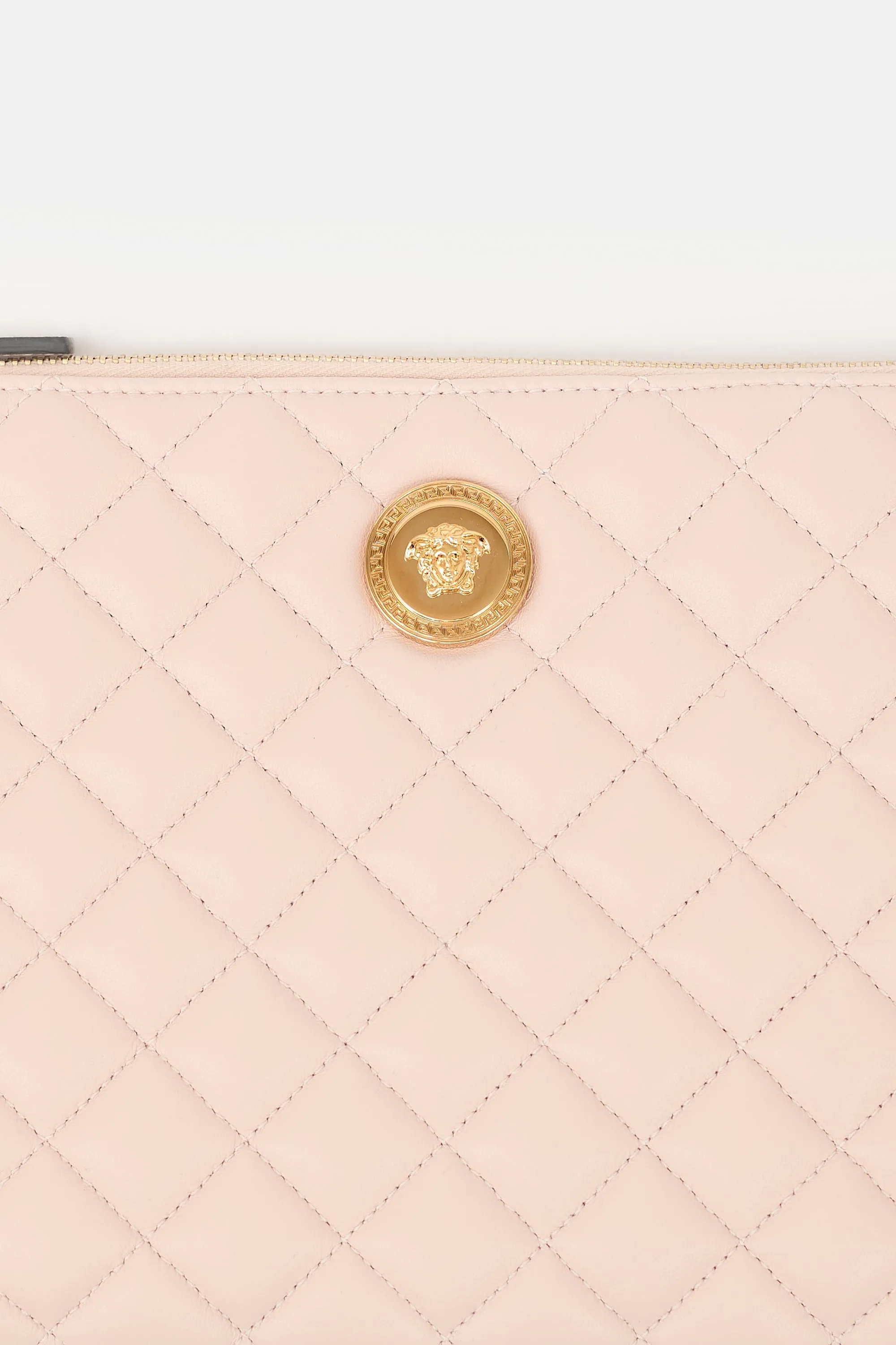 Quilted Leather Medusa Pouch sold by VSP Consignment product image thumbnail 4