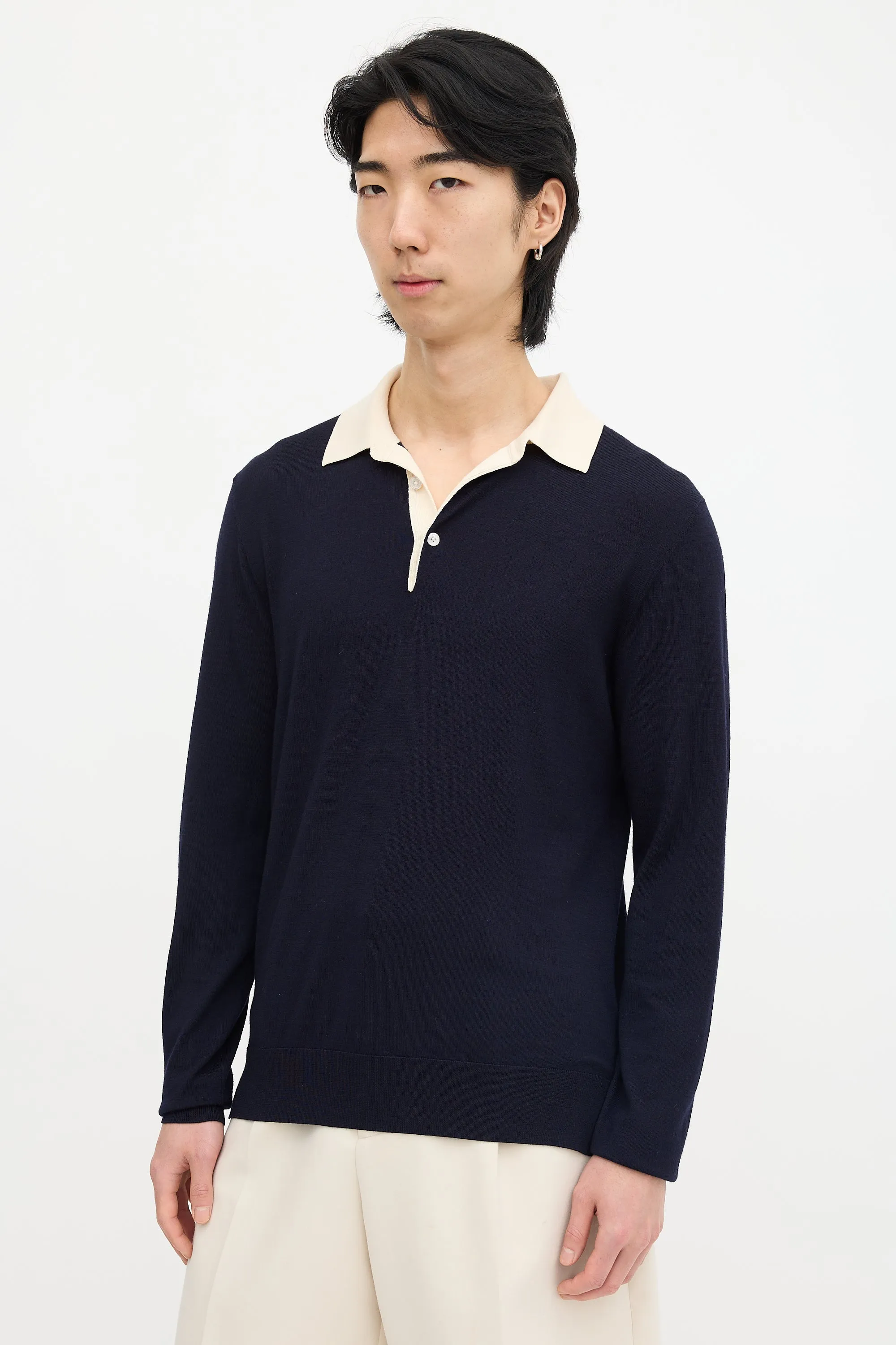 Wool Polo Sweater sold by VSP Consignment product image thumbnail 3