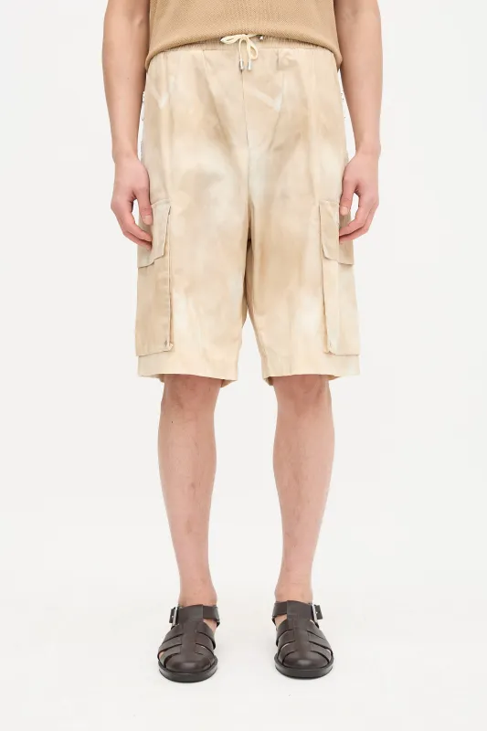 Faded Cargo Logo Shorts made by Balmain