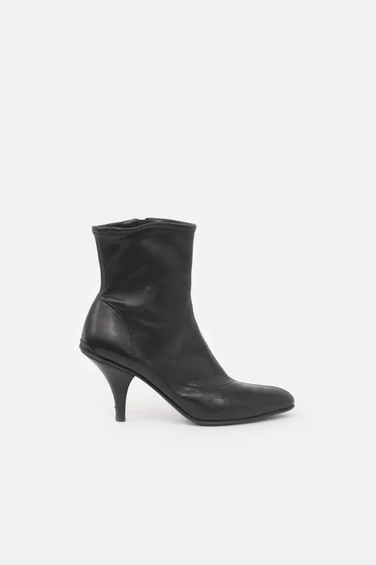 Stretch Leather Ankle Boot made by Prada