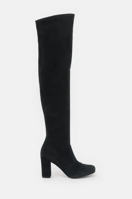 Suede Thigh Boot made by Yves Saint Laurent