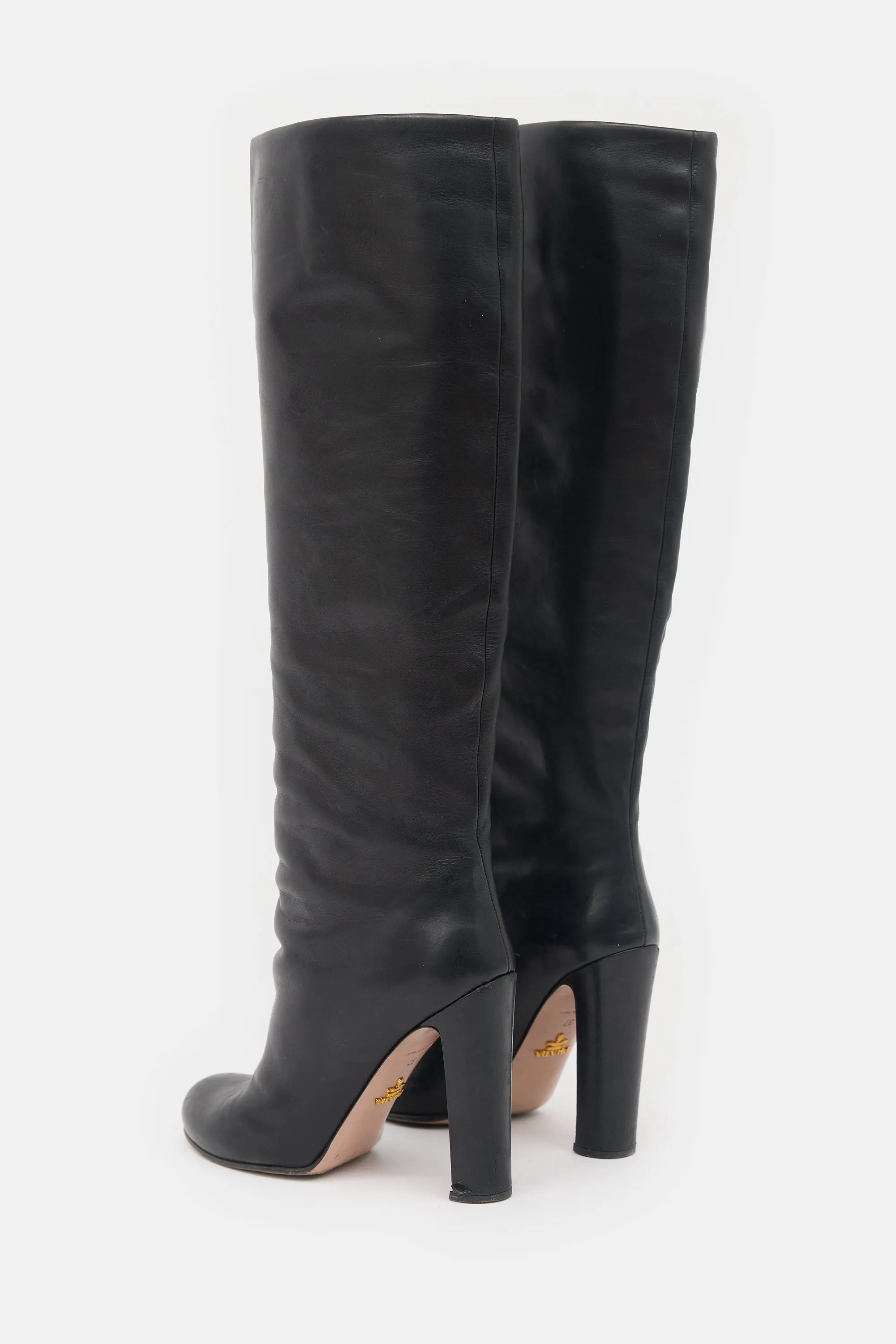 Leather Knee Boot sold by VSP Consignment product image thumbnail 4