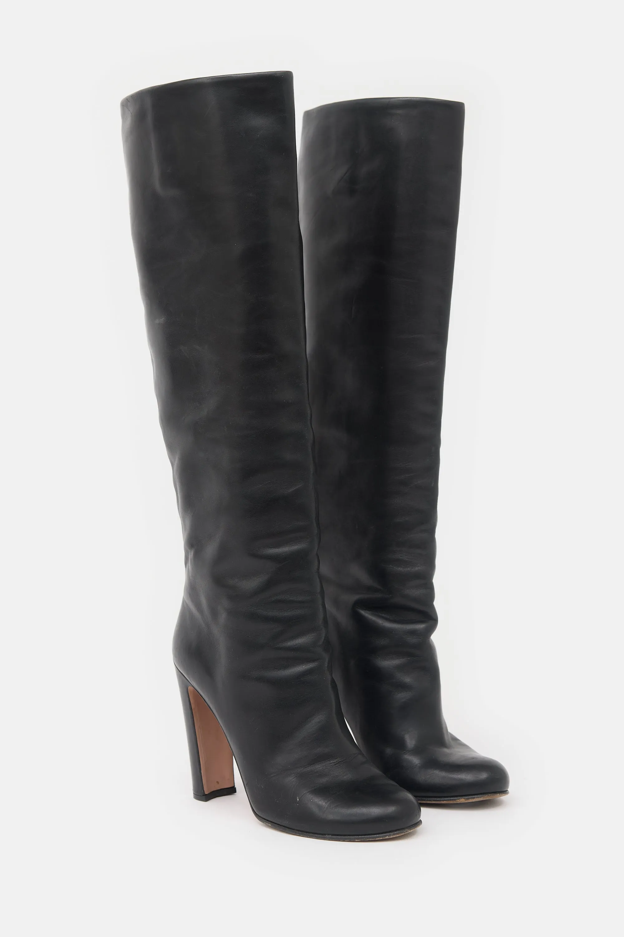 Leather Knee Boot sold by VSP Consignment product image thumbnail 2