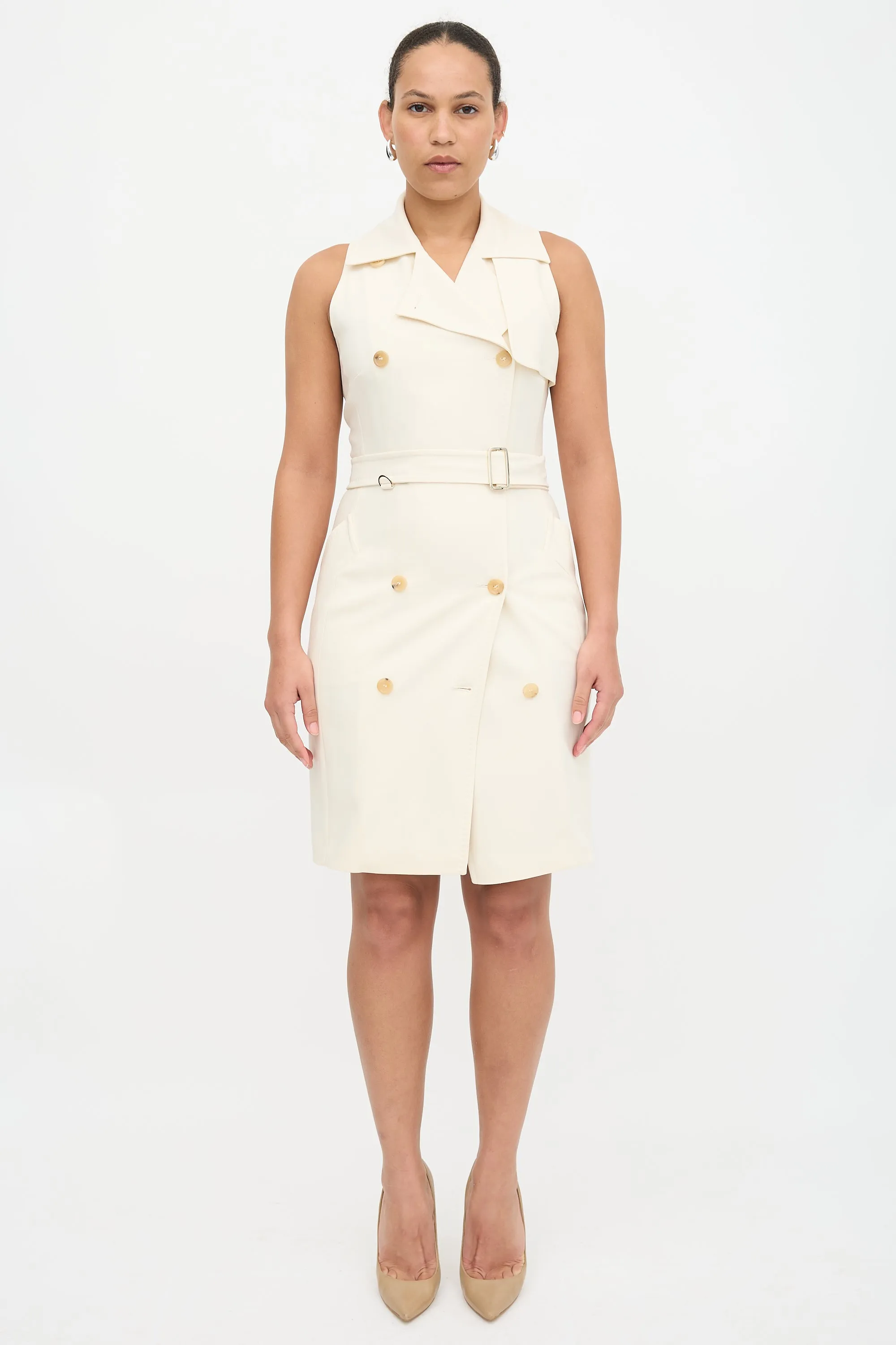 Wool Veranda Trench Dress sold by VSP Consignment product image thumbnail 2