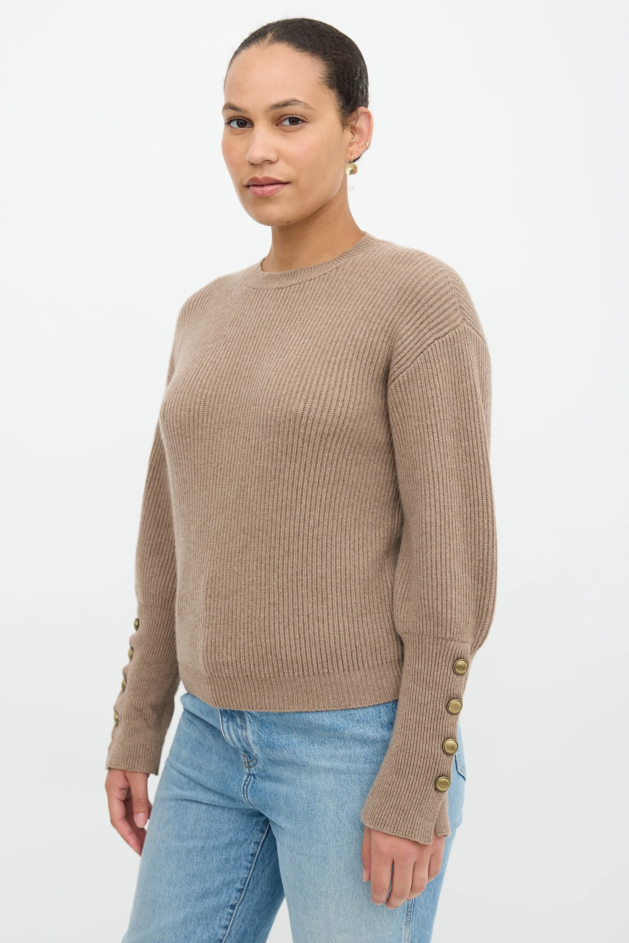 Rib Knit Cashmere Sweater sold by VSP Consignment product image thumbnail 2