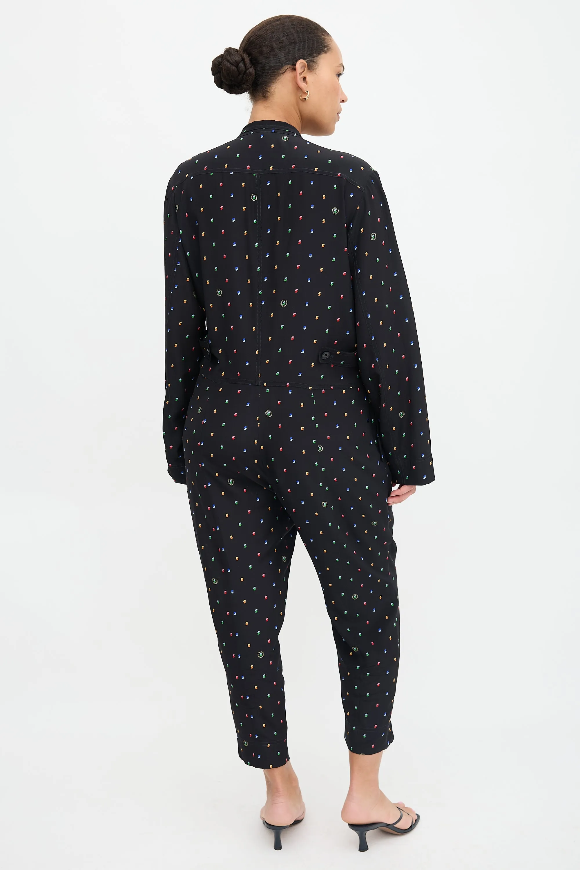 Silk Printed Zip Jumpsuit sold by VSP Consignment product image thumbnail 4