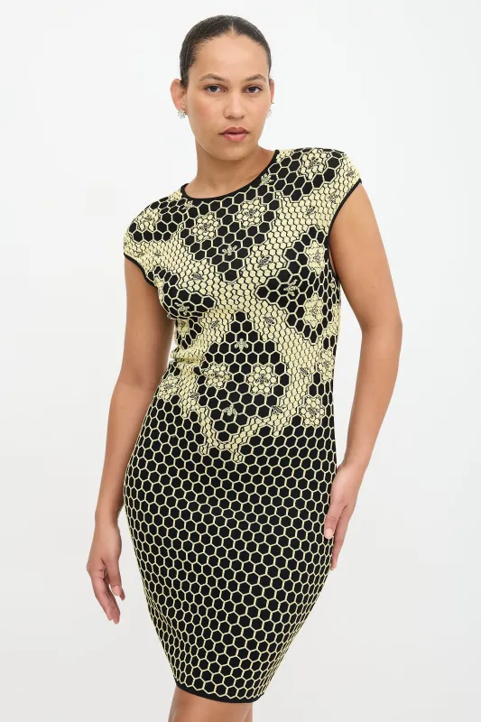 Honeycomb Jacquard Dress made by Alexander McQueen