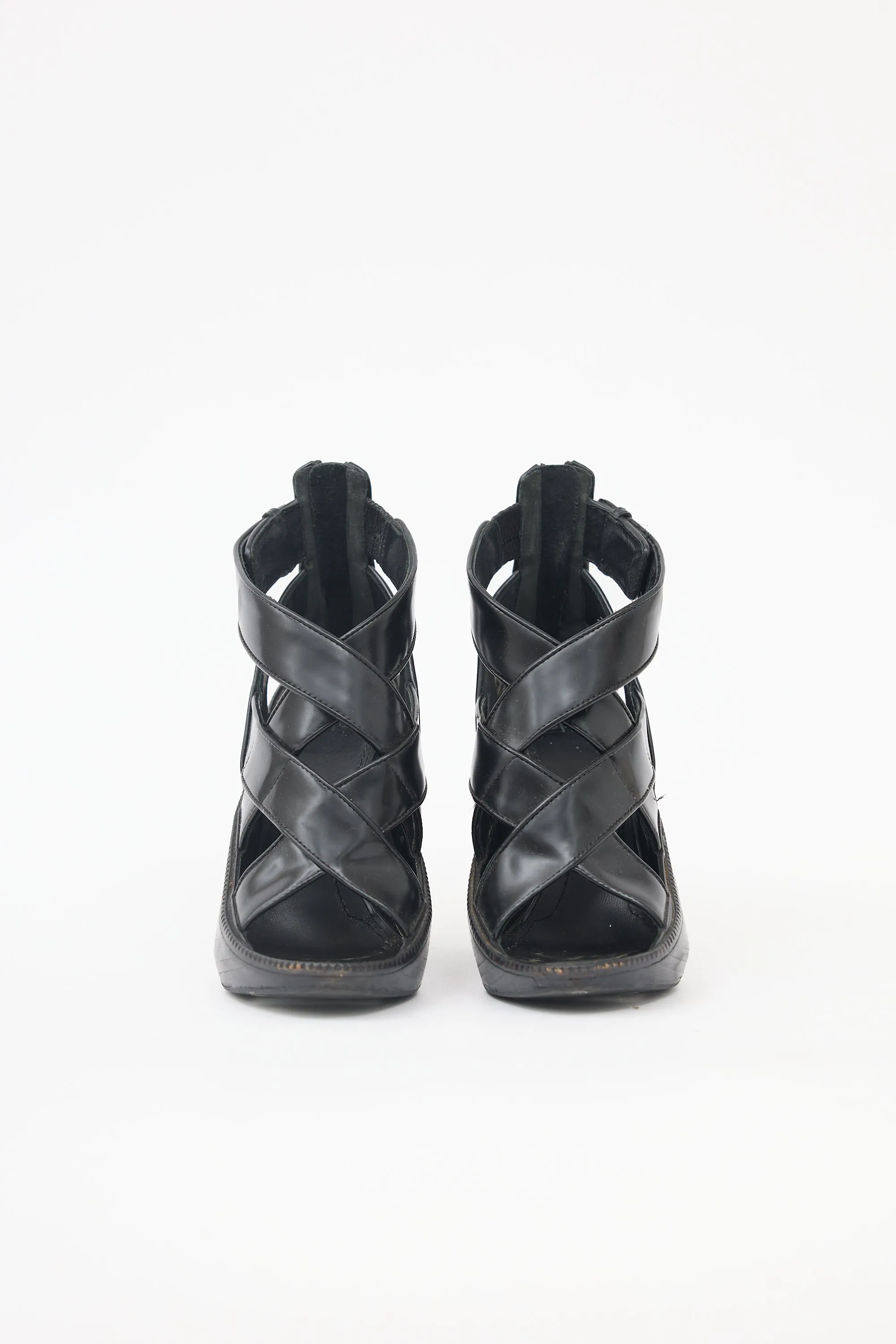 Leather Woven Wedge Sandal sold by VSP Consignment product image thumbnail 3