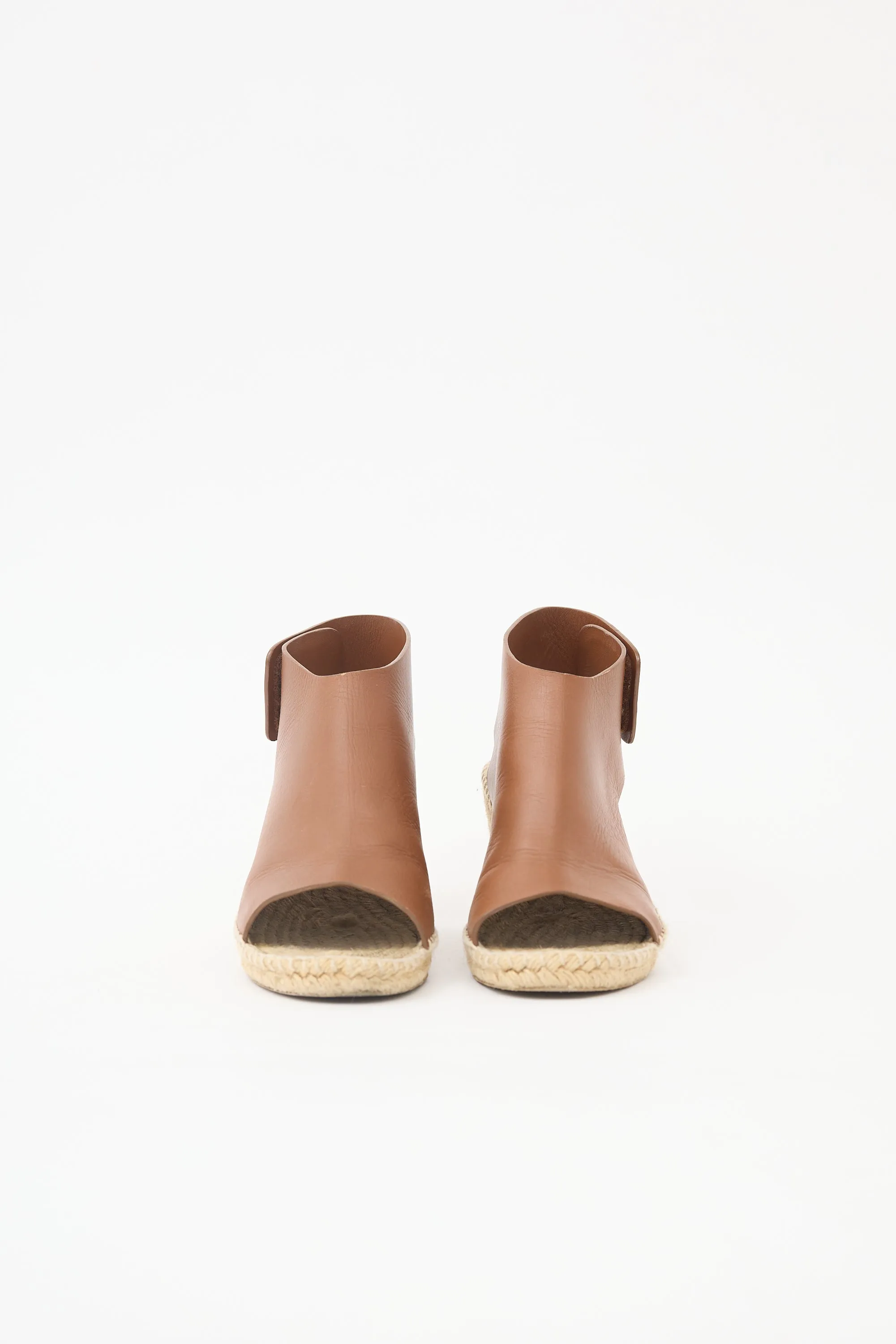 Leather Espadrille Wedge Sandal sold by VSP Consignment product image thumbnail 3