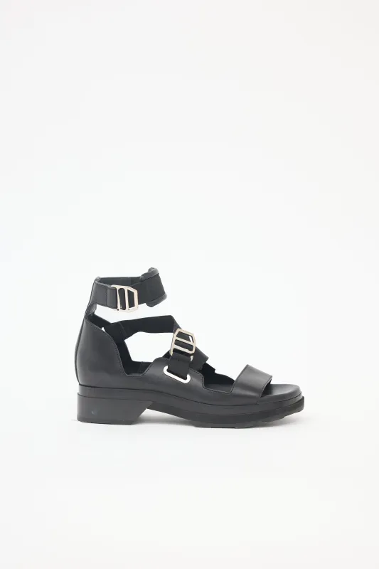 Leather Strappy Sandal made by Hermes