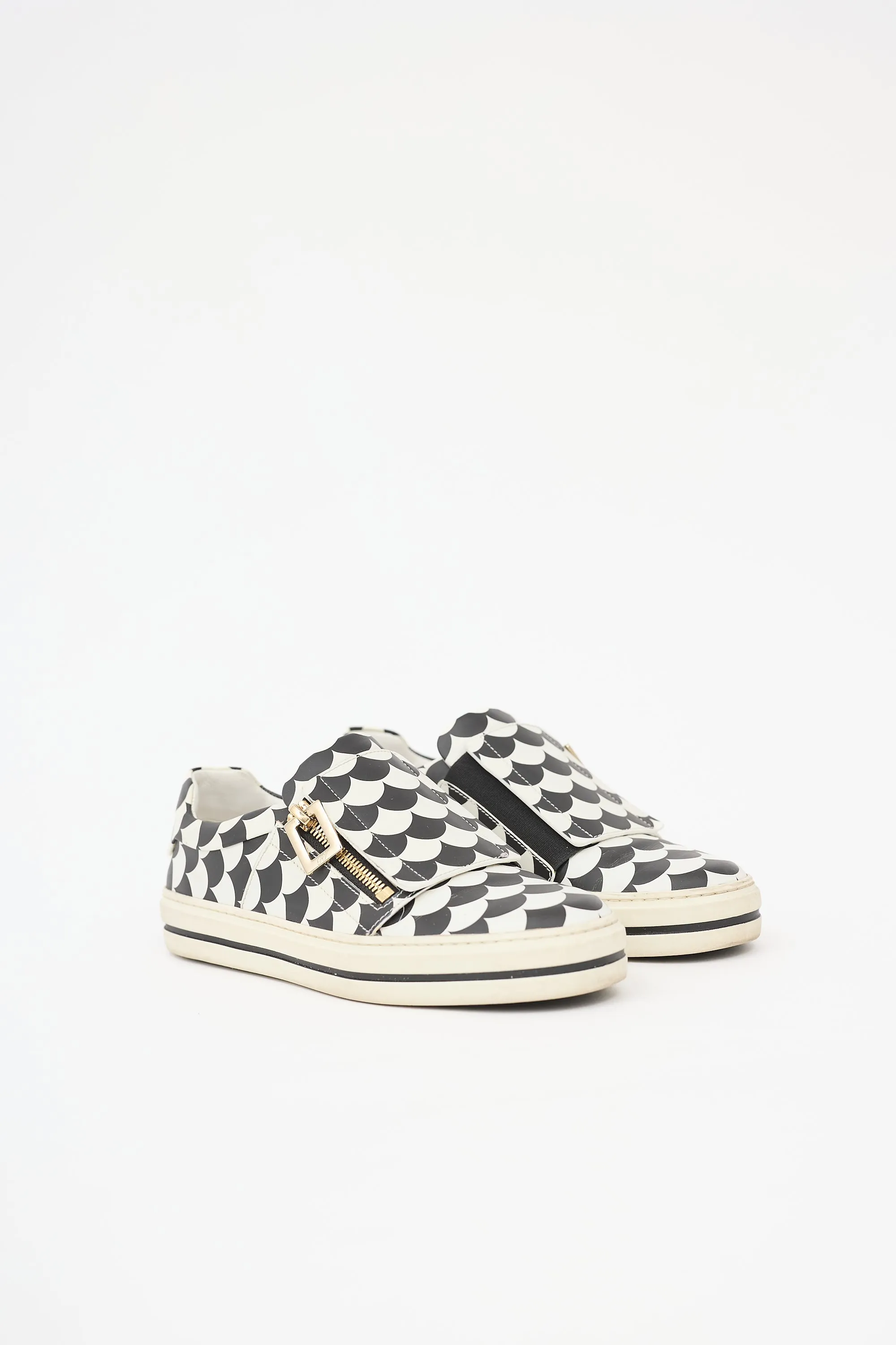 Leather Printed Zip Sneaker sold by VSP Consignment product image thumbnail 3
