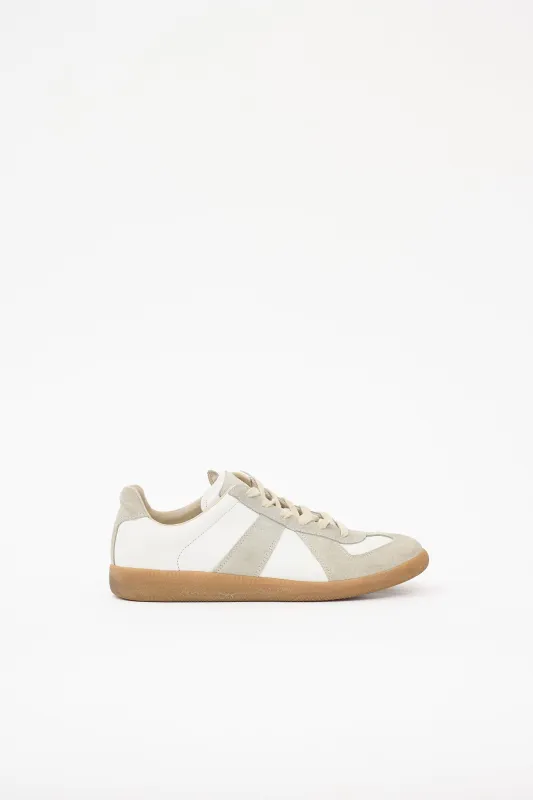 Leather & Suede Replica Sneaker made by Maison Margiela