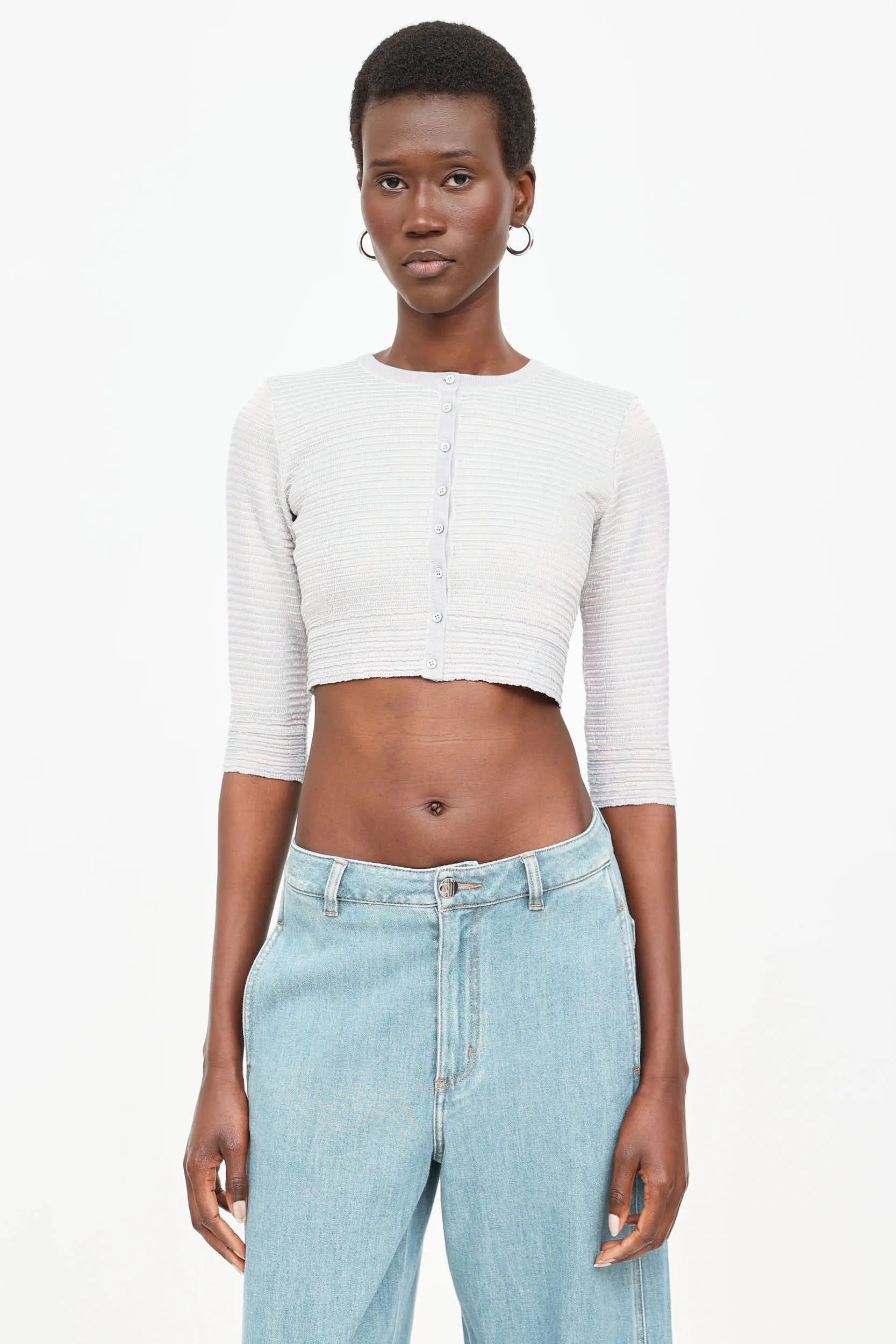 Iridescent Cropped Cardigan sold by VSP Consignment
