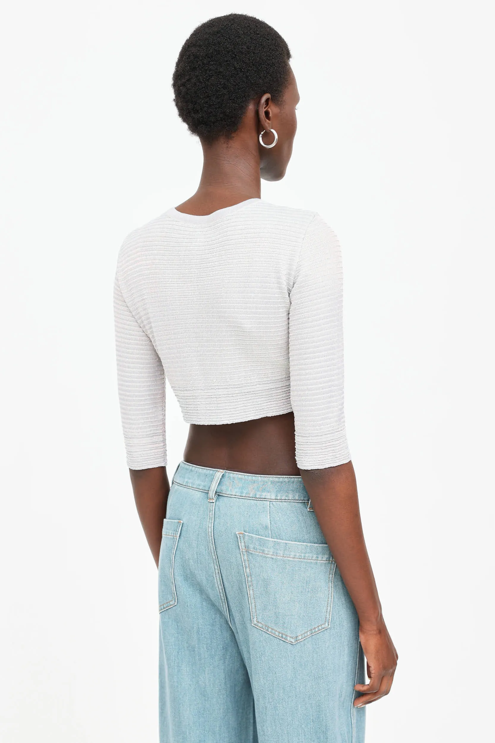 Iridescent Cropped Cardigan sold by VSP Consignment product image thumbnail 4