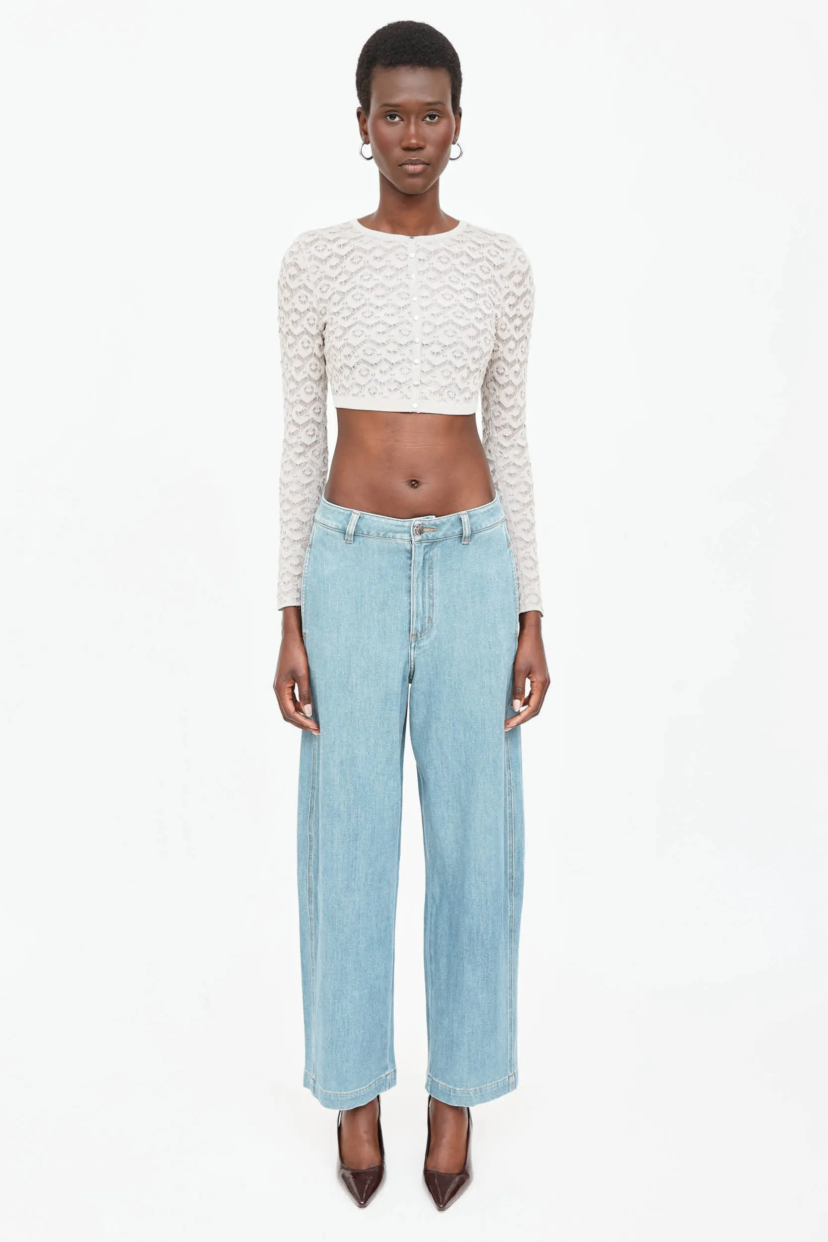 Knit Cropped Cardigan sold by VSP Consignment product image thumbnail 2