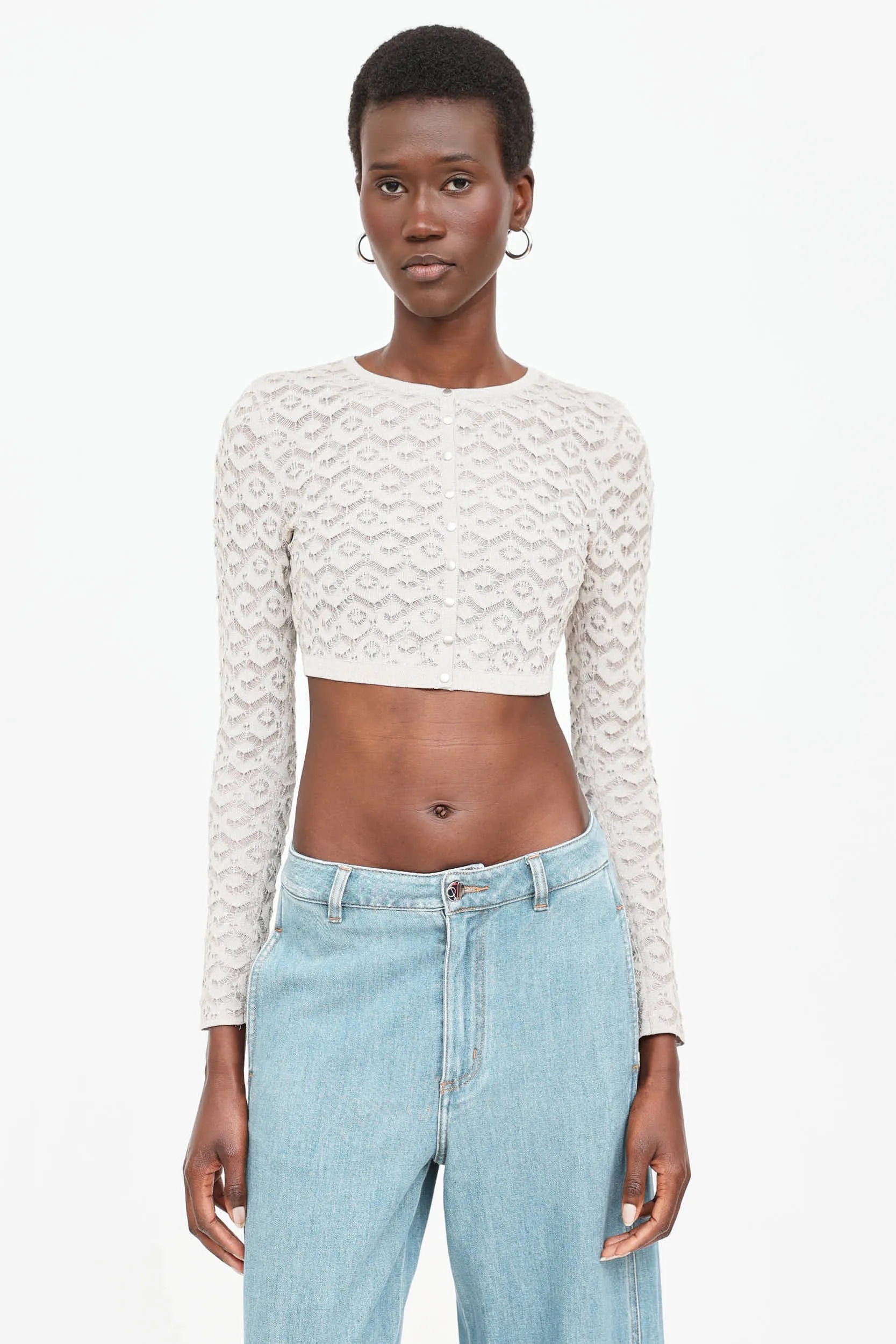 Knit Cropped Cardigan sold by VSP Consignment