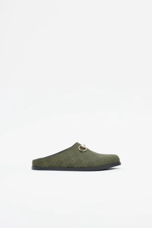 GG Canva Horsebit Mule made by Gucci