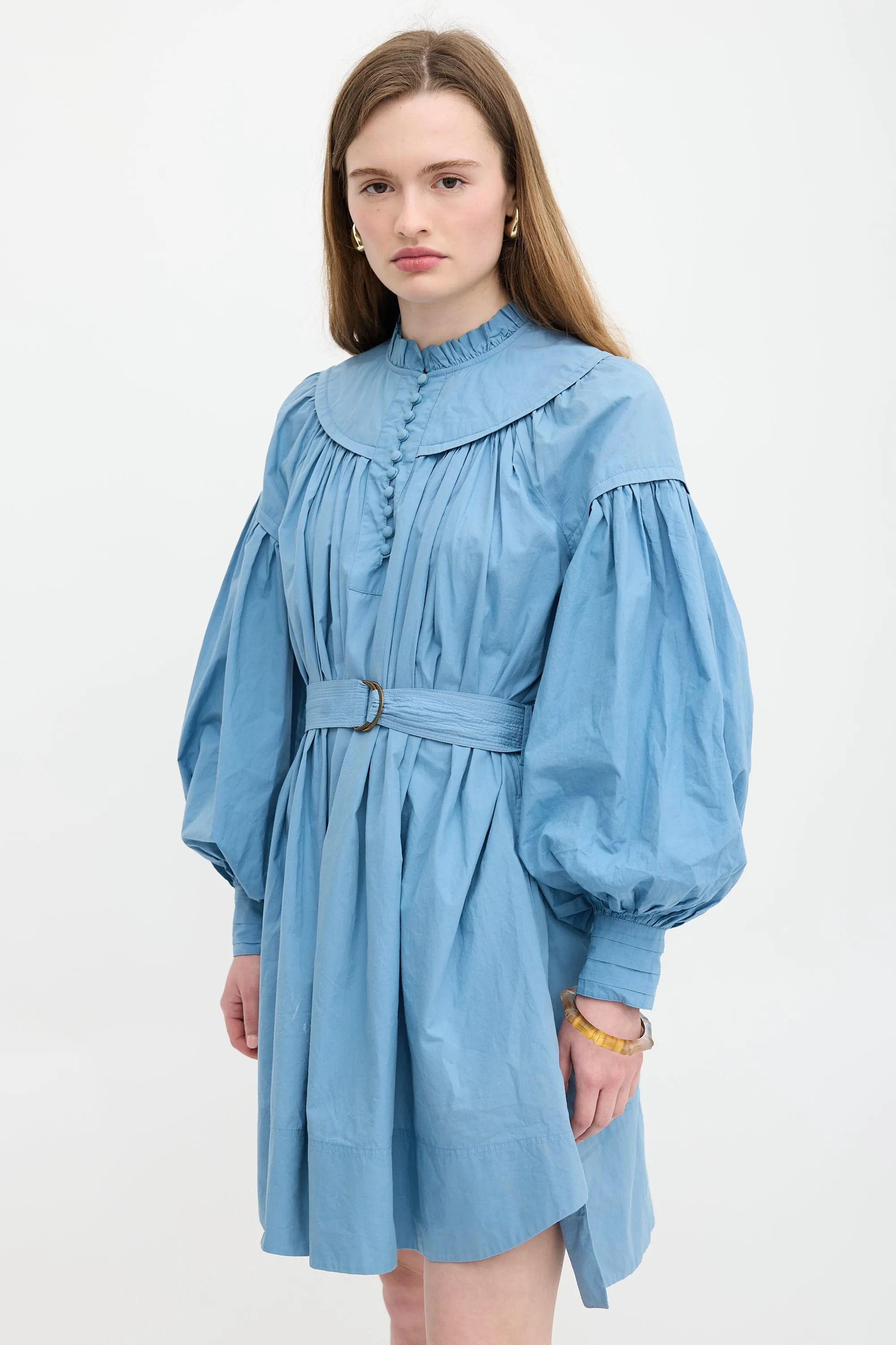 Belted Ruffle Dress sold by VSP Consignment product image thumbnail 3