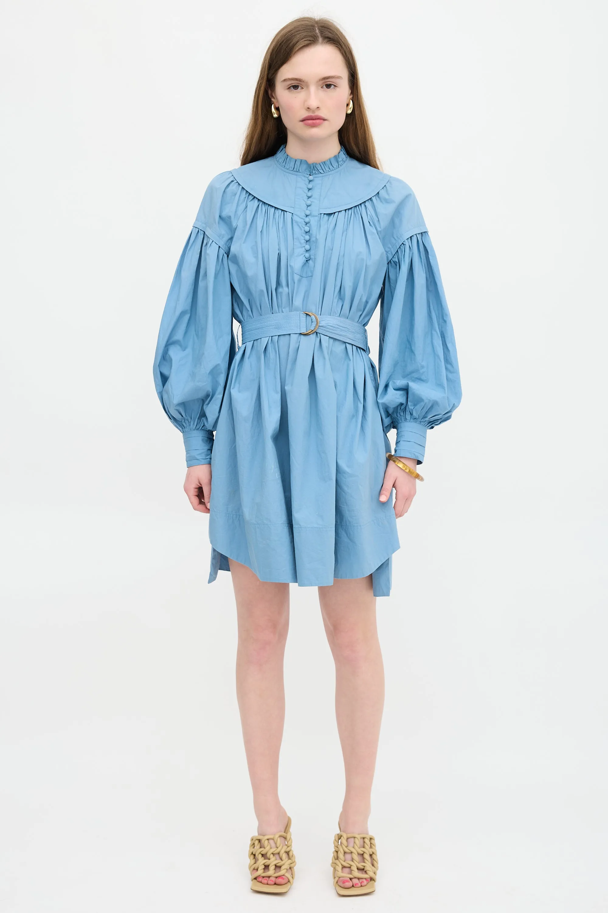 Belted Ruffle Dress sold by VSP Consignment product image thumbnail 2