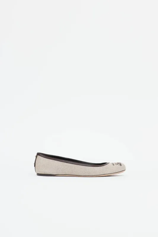 Canvas Ballet Flat made by Gucci