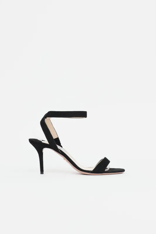 Suede Ankle Strap Sandal made by Prada
