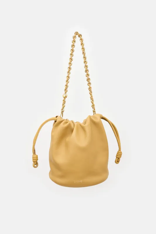 Leather Flamenco Purse Bucket Bag made by Loewe