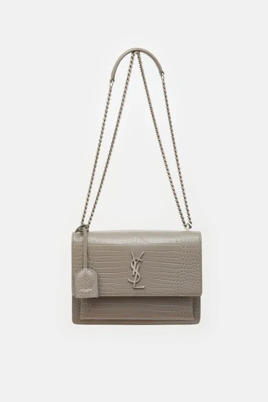 Leather Medium Sunset Bag made by Yves Saint Laurent