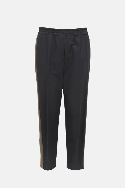 Wool Side Stripe Pant made by Brunello Cucinelli