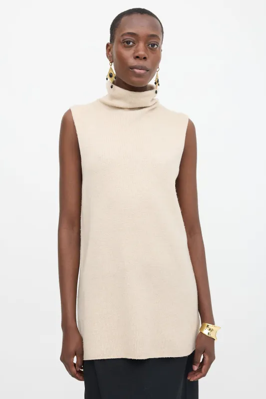 Cashmere Leona Sleeveless Sweater made by The Row