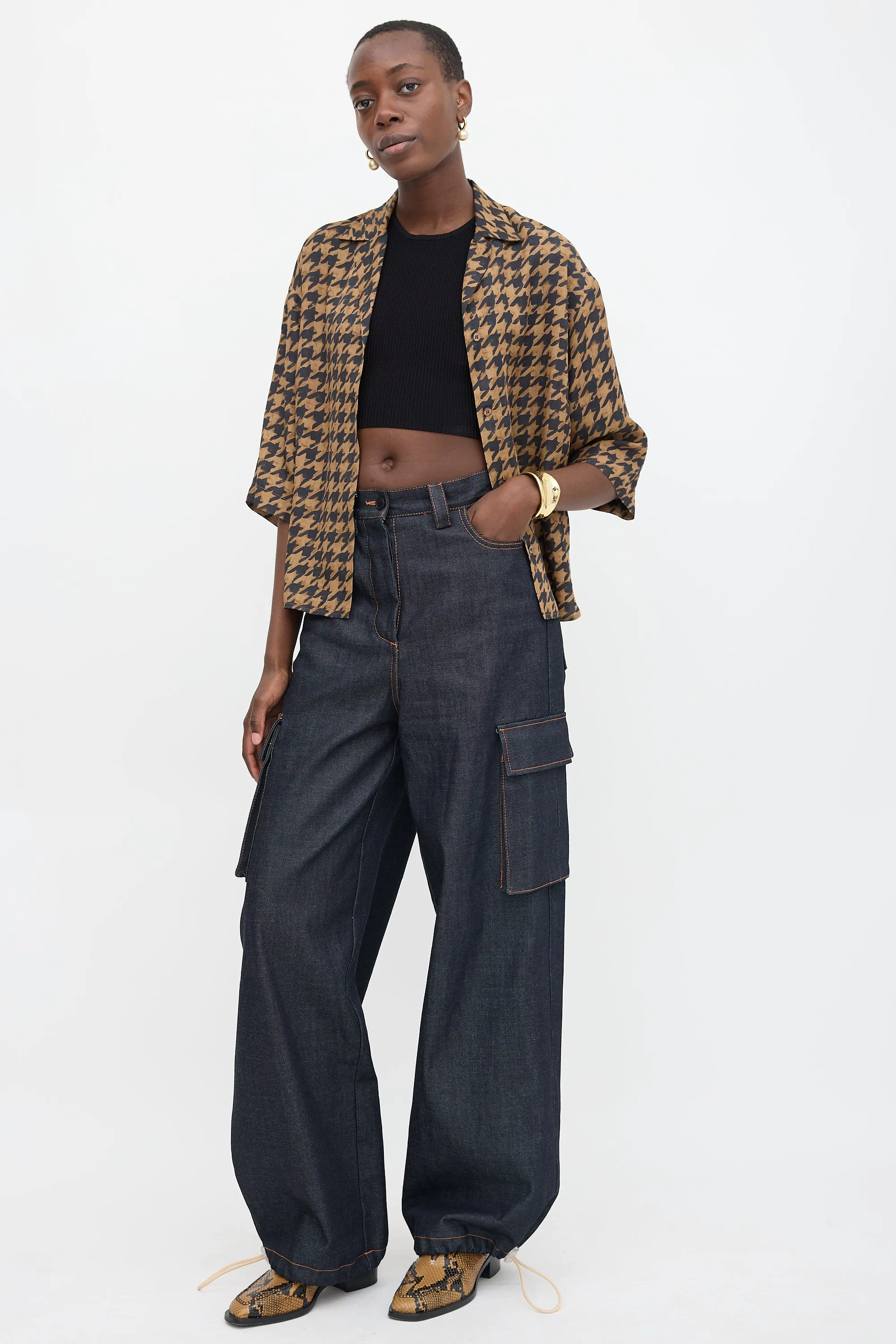 Drawcord Wide Leg Jeans sold by VSP Consignment product image thumbnail 2