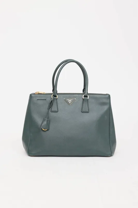 Saffiano Double Zip Galleria Bag made by Prada