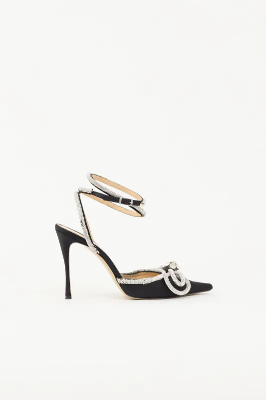 Satin Double Bow Heel made by MACH & MACH