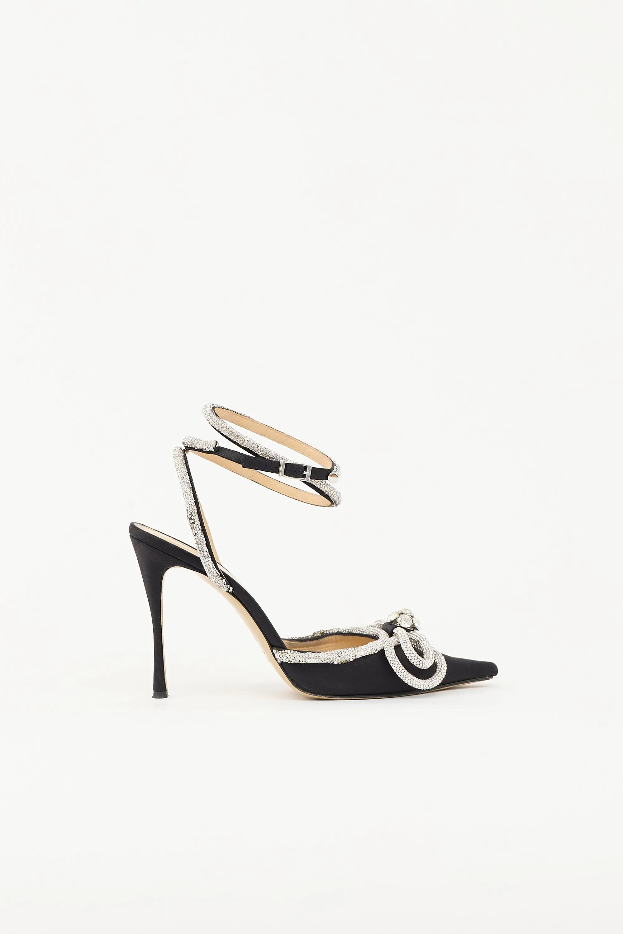 Satin Double Bow Heel sold by VSP Consignment