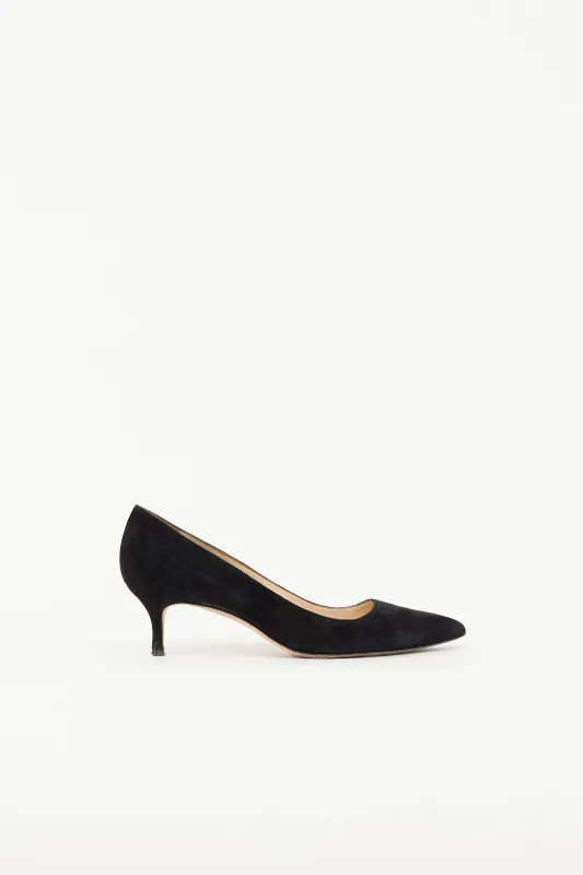 Suede BB Pump made by Manolo Blahnik